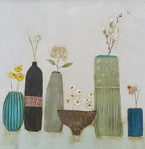 Eithne  Roberts - Daisy bowl and other blooms